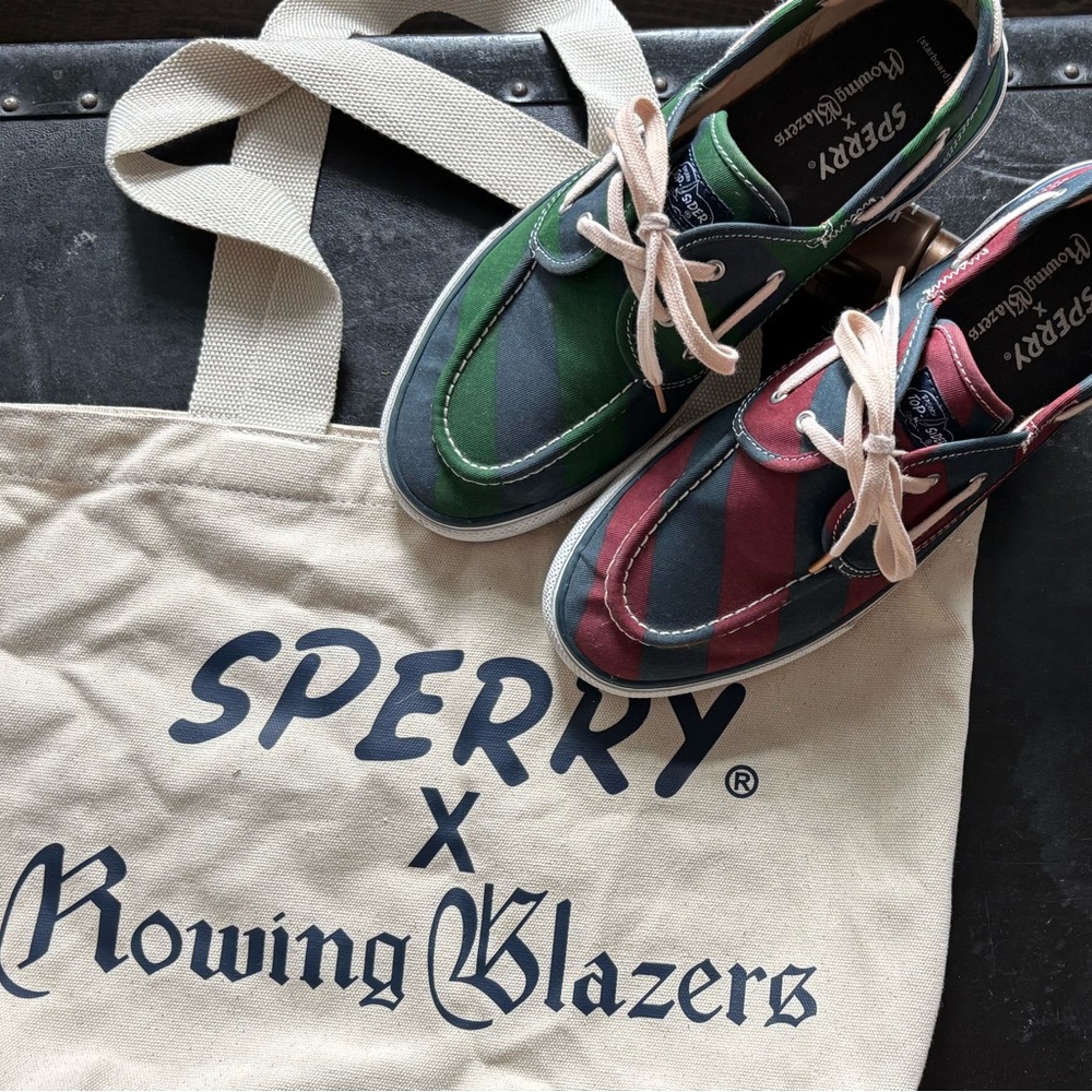 Sperry x Rowing Blazers Striped Boat Shoes